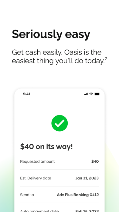 Oasis - Cash Advance & Credit Screenshot