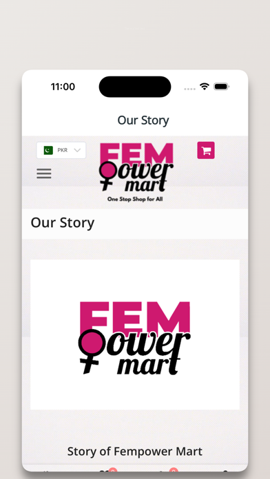 FemPowerMart eCommerce app Screenshot