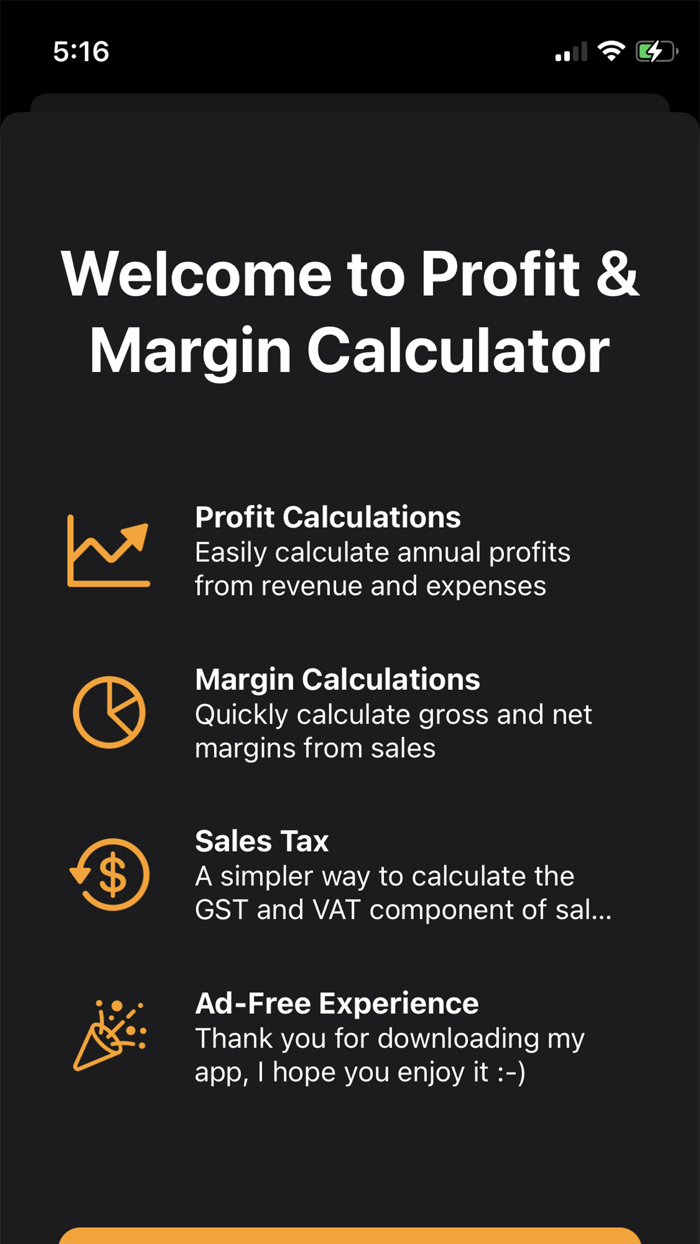 Profit and Margin Calculator