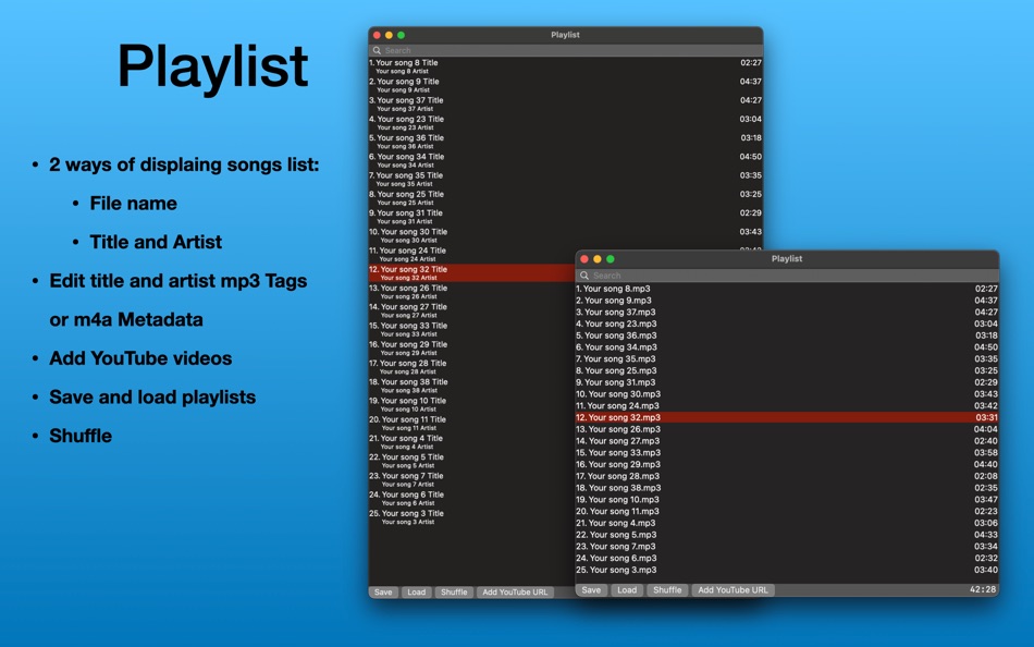 #5. Lyrics Player (macOS) Por: Andriy Pohorilko