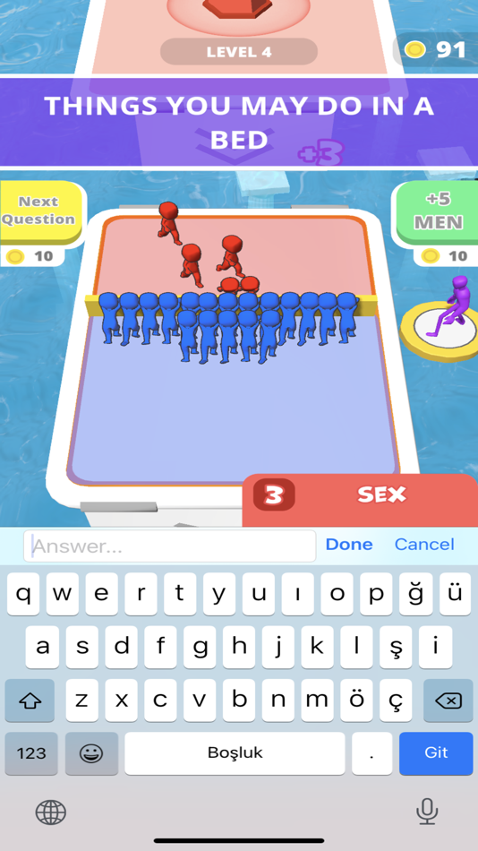 #5. Trivia Push (iOS) 由: Buket Zehir