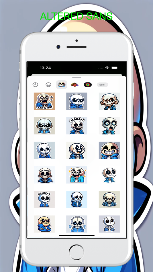 #8. Sans Altered Stickers (iOS) 由: MULTITECHNIQUE BUSINESS COMAPNUY INVESTMENT