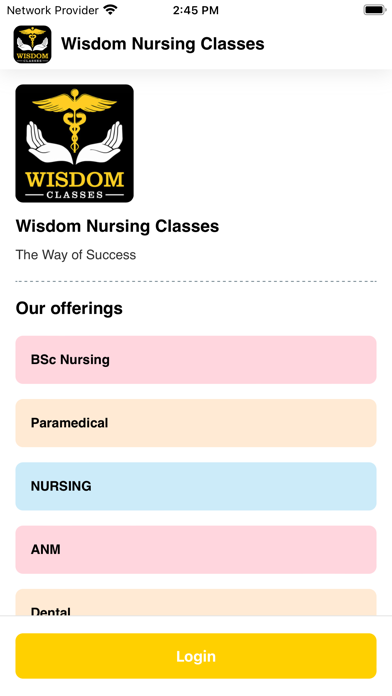 Wisdom Nursing Classes Screenshot
