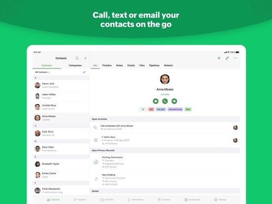 Bigin by Zoho CRM screenshot 2