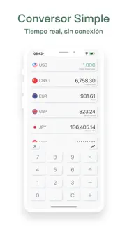 currency converter iphone capturas de pantalla 1