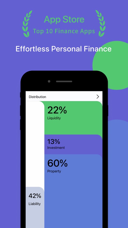 #1. Percento - Net Worth Tracker (iOS) 由: 健宗 郝