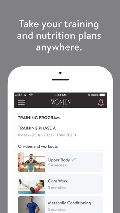 Women Strength Society Screenshot