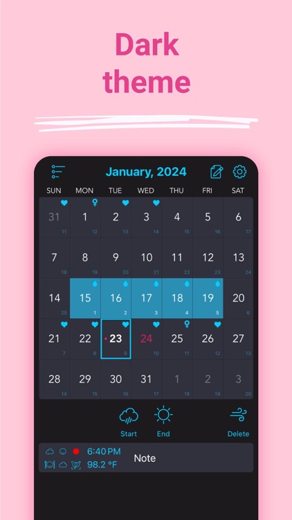 Period Tracker. Cycle Calendar screenshot-4