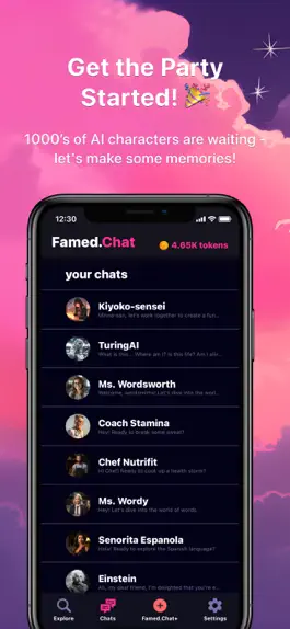 Game screenshot Famed.Chat: AI Icon Chat mod apk