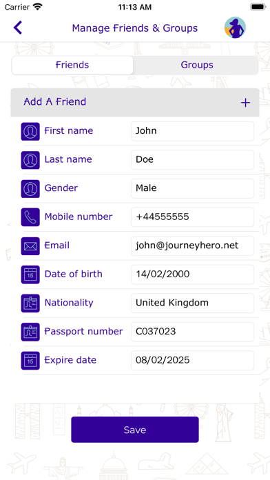 JourneyHero Screenshot