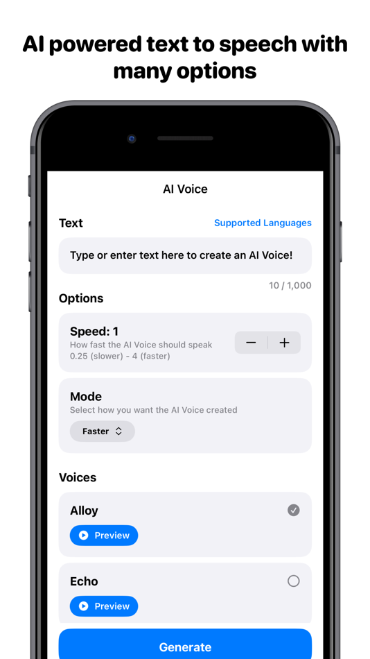 #1. AI Text To Speech: Voice Over (iOS) Podle: INNOVATIVE DIGITAL TECHNOLOGIES LIMITED