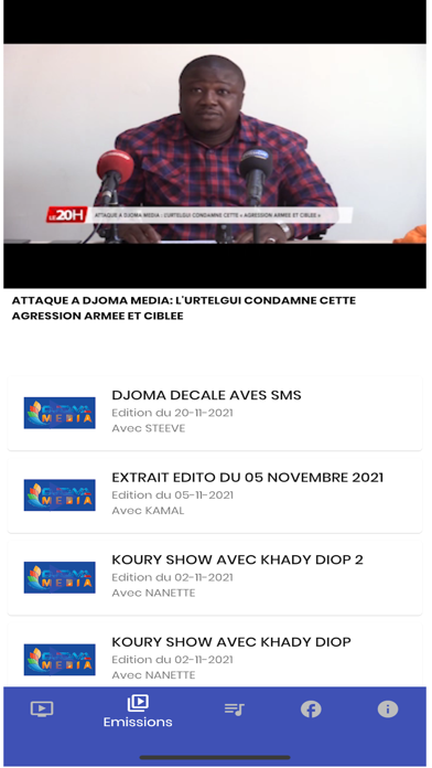 DJOMA FM ET TV Screenshot