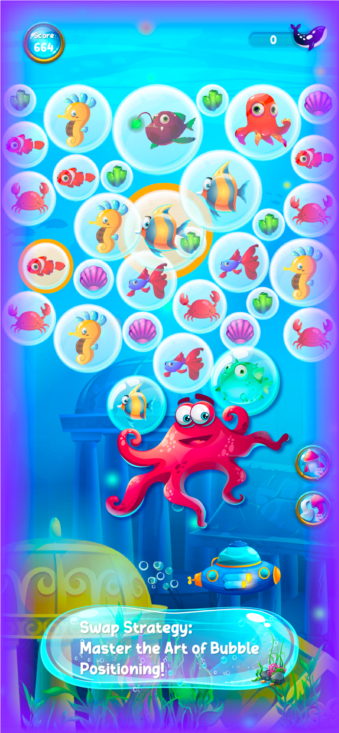 Merge Bubble Blast Whale Games