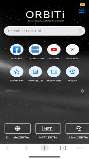 ORBITi Browser screenshot 2