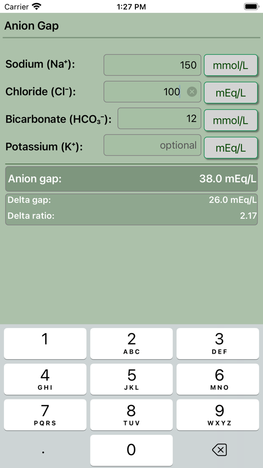 #9. Anion Gap Calculator Pro (iOS) 由: Krzysztof Gwiazda
