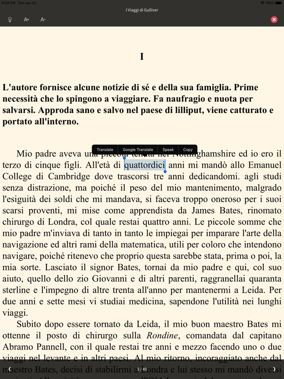 Screenshot #4 pour Lecture en italien et audio