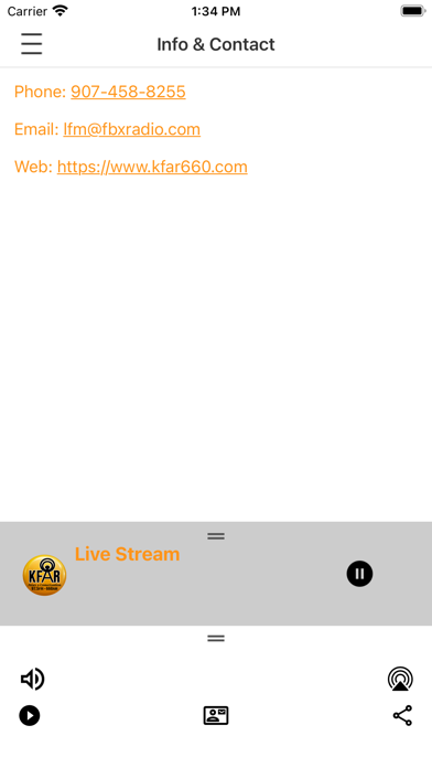 KFAR-Radio 660 AM 97.5 FM Screenshot