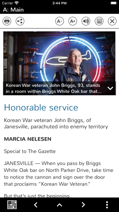 Janesville Gazette Screenshot