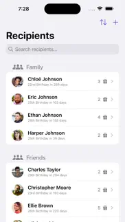 gift idea tracker & organizer iphone screenshot 2