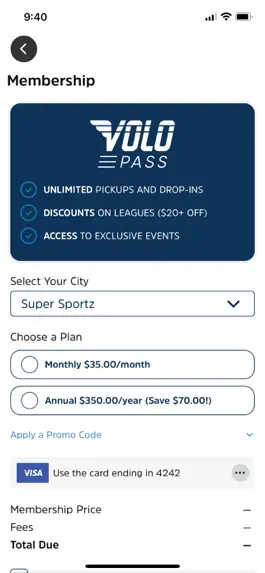 Game screenshot Volo Sports hack