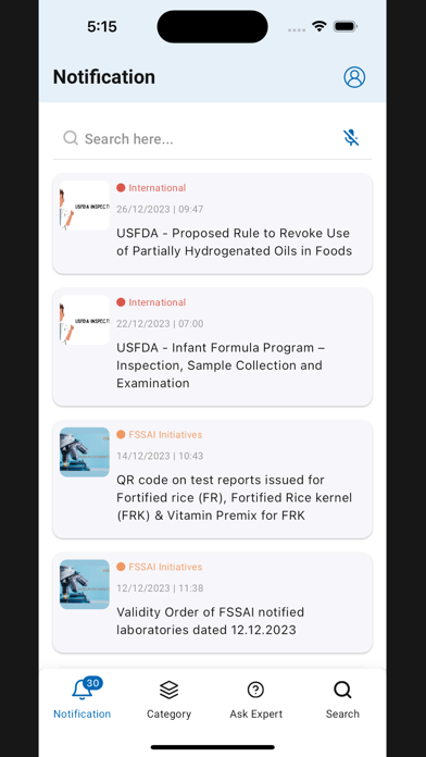 Food Safety Standard Screenshot