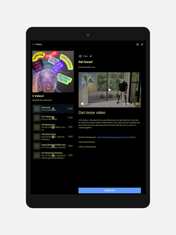 26 Golf Coaching Academy iPad screenshot 4 - Sports app