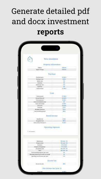 CapLens - Rental Analysis Screenshot