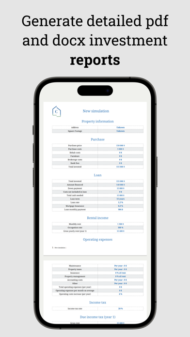 Property Cashflow (CapLens) Screenshot