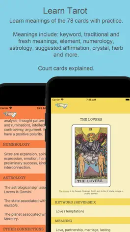Game screenshot Tarot Simple: Cards & Readings apk