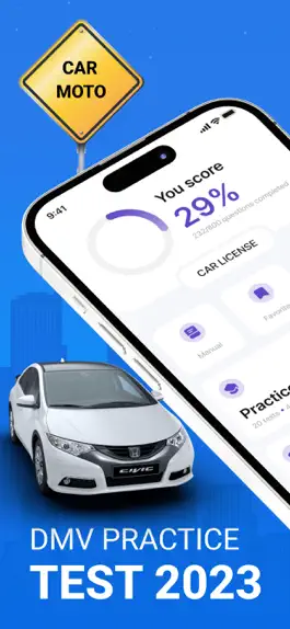 Game screenshot DMV Permit Drivers Test 2023 mod apk