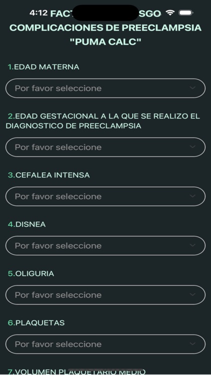 Preeclampsia puma Calc