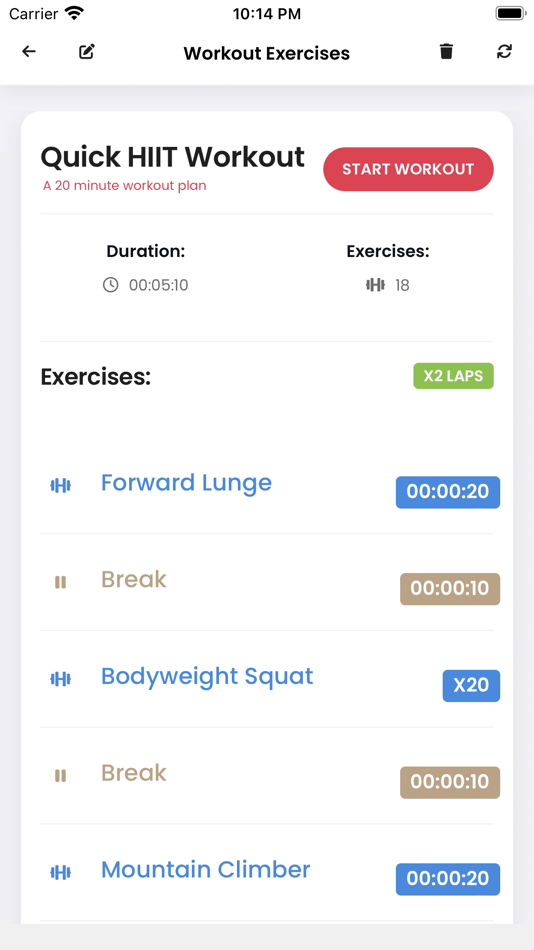 #3. Getcha Exercise Timer (iOS) 由: Syed Anees Khan
