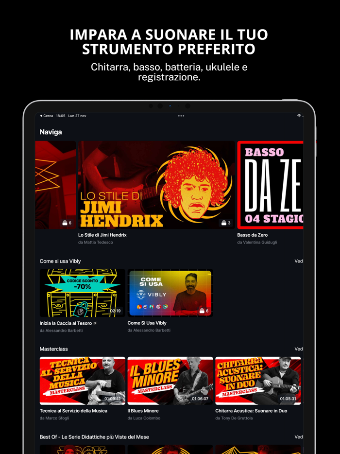 Vibly Musica con i migliori