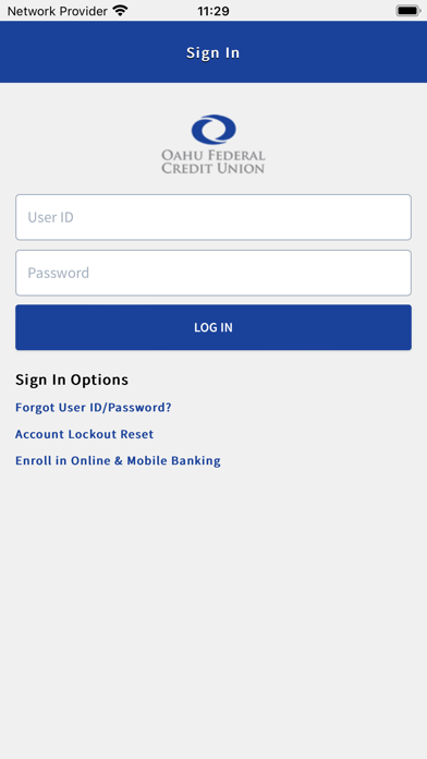 Oahu FCU Mobile Banking Screenshot