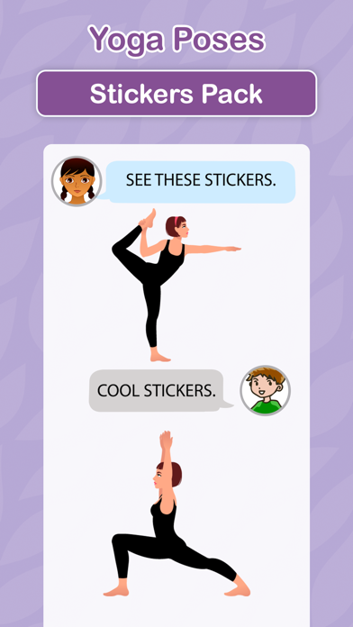 Yoga Poses Stickers Pack Screenshot