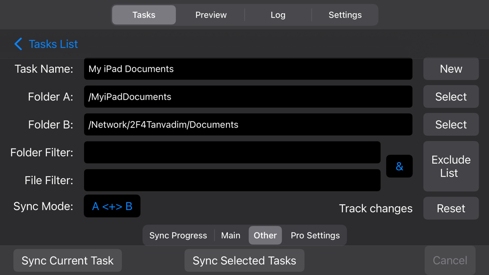 Sync Folders Pro screenshot 2
