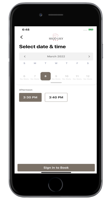 Sego Lily Spa Screenshot
