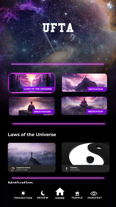 The Manifestation App Screenshot