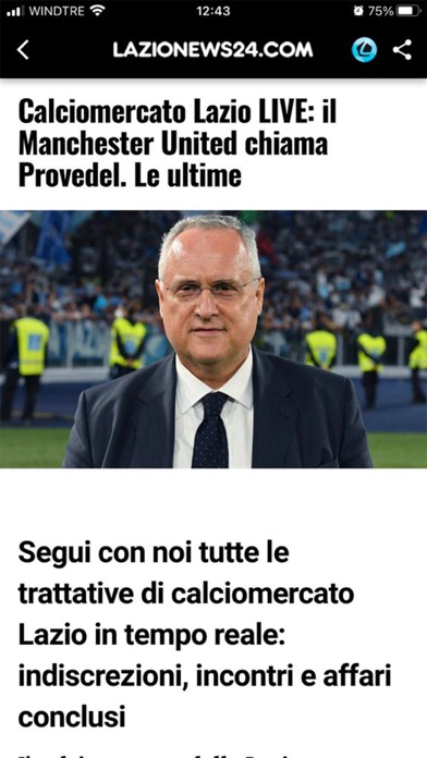 Lazionews24 Screenshot