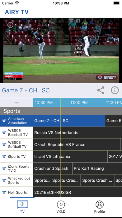 Airy TV & Live Movie Streaming Screenshot