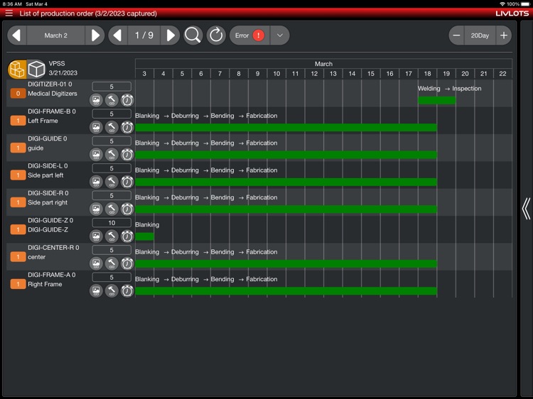 LIVLOTS For Shop Floor