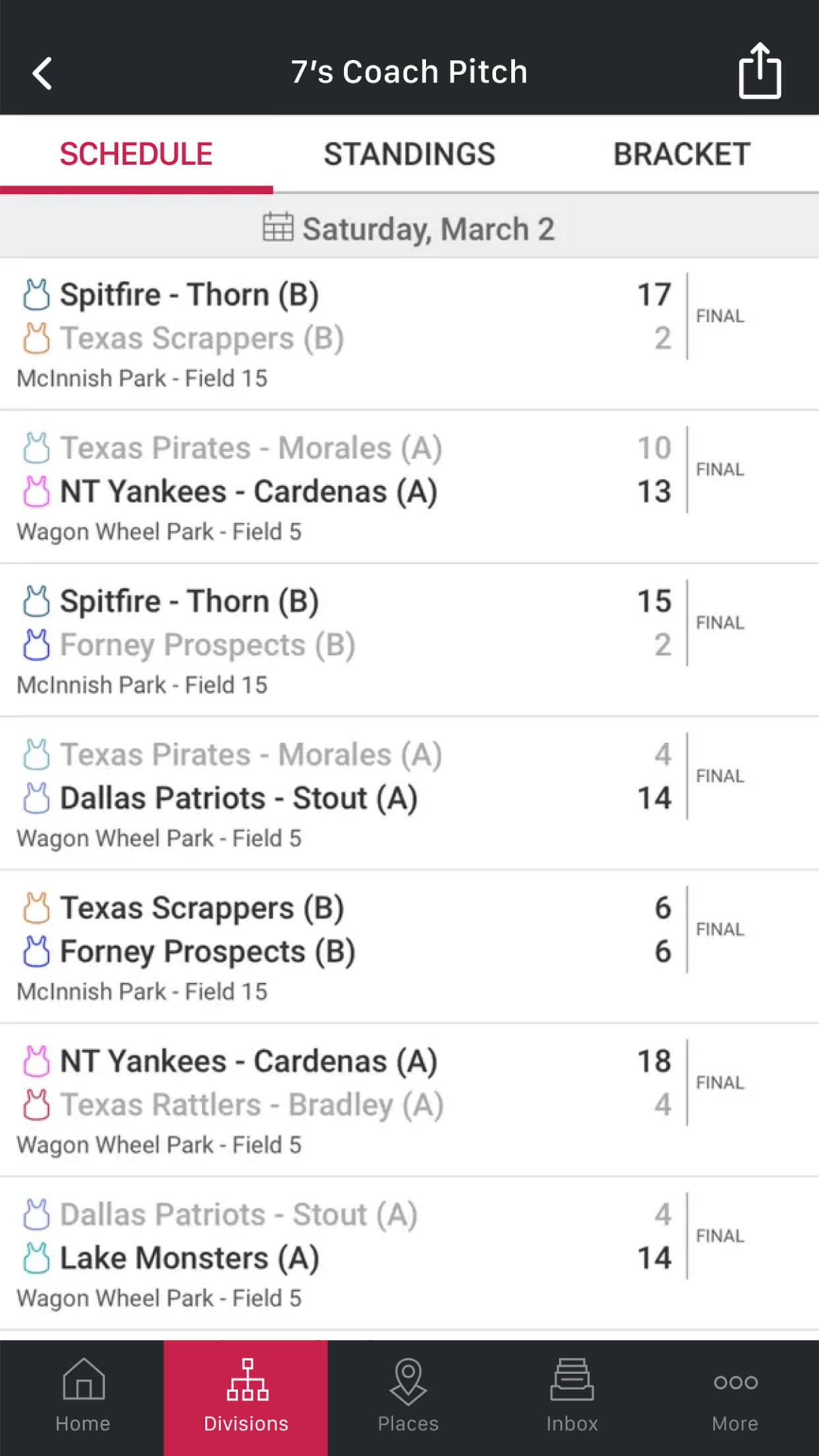 SportsEngine Tourney screenshot 3
