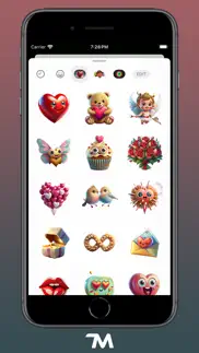 saint valentine stickers iphone screenshot 2