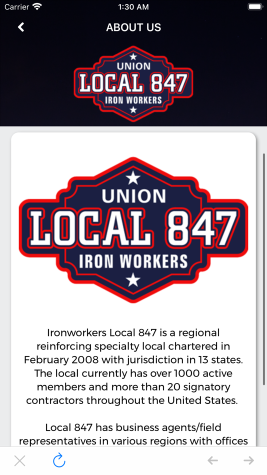 #5. Ironworkers Local 847 (iOS) 由: Regional Local Union No 847