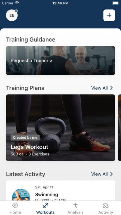 Optimum EGYM Training Screenshot