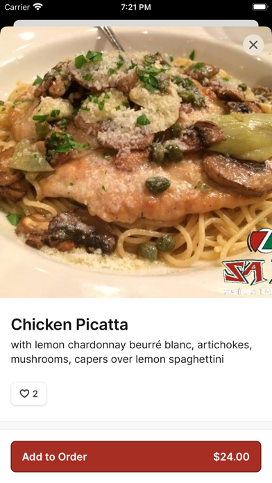 Saza Serious Italian Food Screenshot