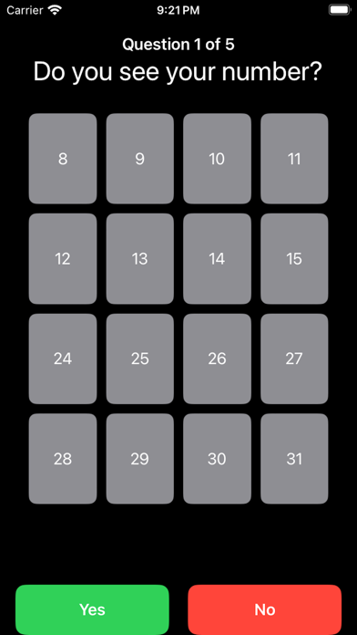 Magic Number Guesser Screenshot