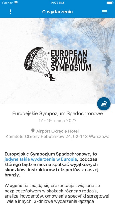 Skydiving Symposium Screenshot