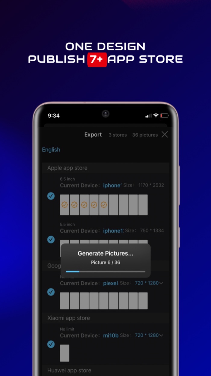 Mocshow-App screenshot design