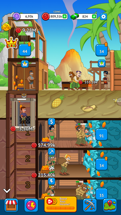Mining Empire: 採掘タイクーン放置 ゲームのおすすめ画像4